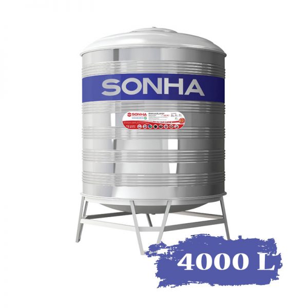 Bồn nước INOX SƠN HÀ 4000L Đứng